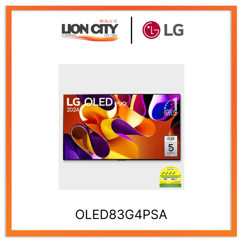 Pre Order LG OLED evo G4 83 inch TV 4K Smart TV 2024 | Gallery Edition | Wall mounted TV | TV wall design | Ultra HD 4K resolution | AI ThinQ