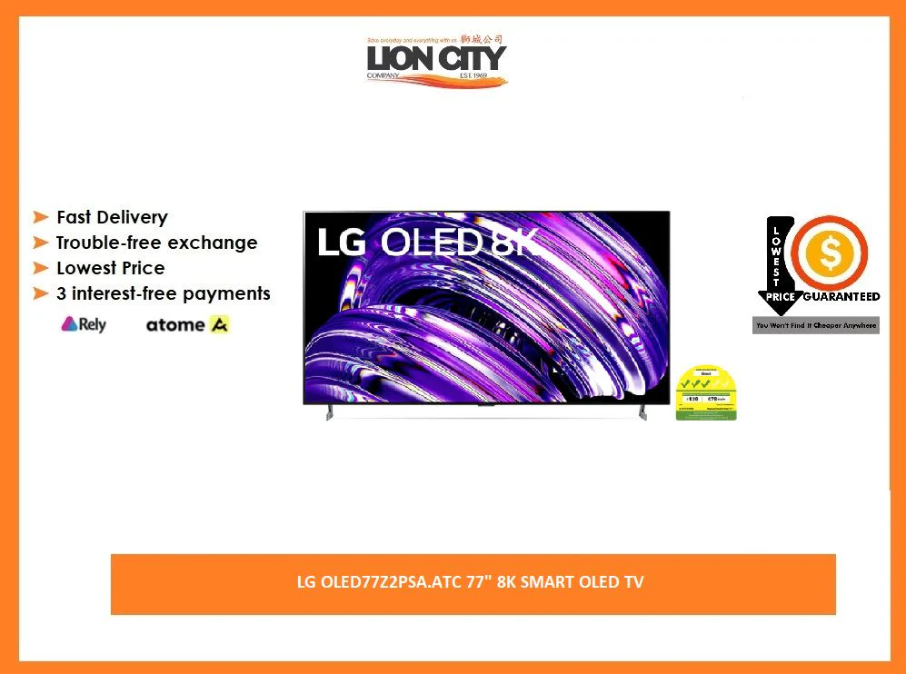 LG OLED77Z2PSA.ATC 77" 8K SMART OLED TV - Image 2