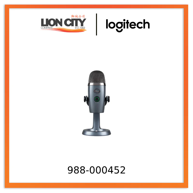 Logitech Blue Yeti Nano Premium USB Mic for Recording, Streaming, Gaming, Podcasting on PC and Mac, Condenser Microphone Grey/Black - Image 3