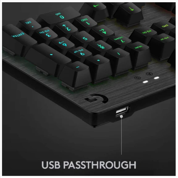 Logitech G513 RGB Mechanical Gaming Keyboard ,USB Passthrough - Image 3