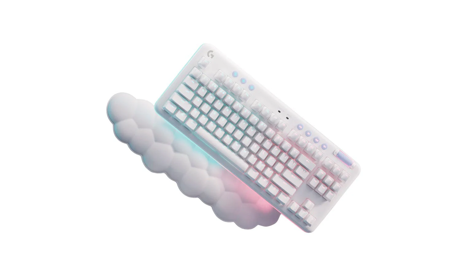 Logitech G715 Wireless Tactile GX Brown Gaming Keyboard White Mist Aurora - Image 2