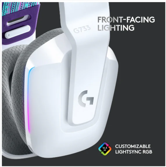 Logitech G733 LIGHTSPEED Wireless Gaming Headset with suspension headband, LIGHTSYNC RGB - Image 2