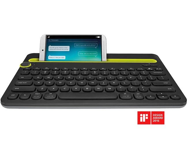 LOGITECH K480 MULTI-DEVICE BLUETOOTH KB BLACK