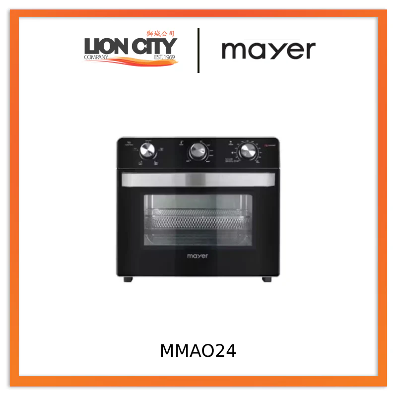 Mayer MMAO24 24L Air Fryer Oven - The Black Series