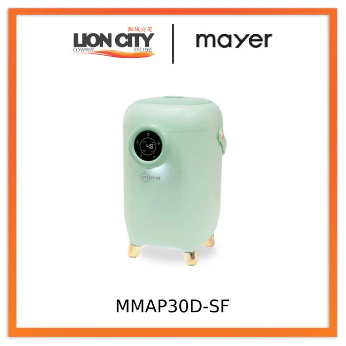 Mayer MMAP30D-TA/SF 3L Digital Air Pot - Tangerine Orange / Seafoam Green - Image 3