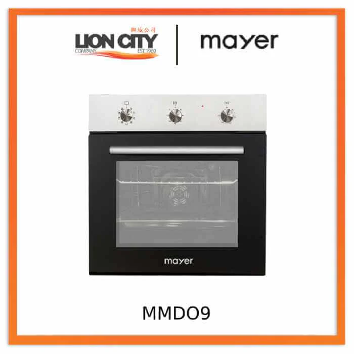 Mayer MMDO9 Silver/Black 60cm Built-in Oven 75l