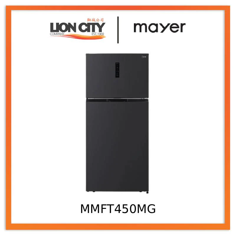 Mayer MMFT450MG 480L 2-Door Frost Free Top Mount Freezer Fridge