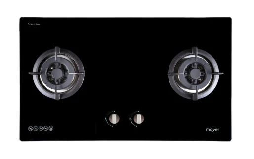 Mayer MMGH882/SS882 Built-In Gas Hob 2 Burners  +  MMSH8099-L Angled Chimney Hood - Image 5