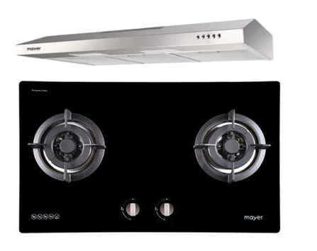 Mayer MMGH772/SS772 Built-In Gas Hob + MMSL901SM 90 cm Slimline Hood - Image 2