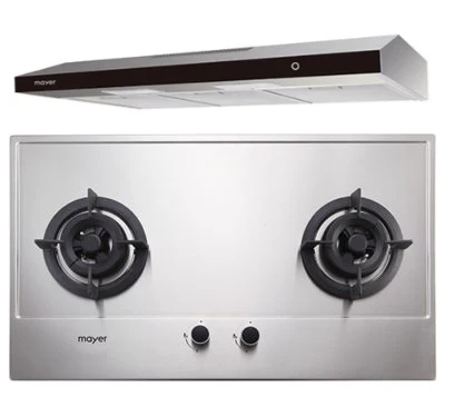 Mayer MMGH772/SS772 Built-In Gas Hob + MMSL902BE 90 Cm Slimline Hood - Image 4