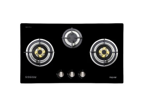 Mayer MMGH773HI 78 cm 3 Burner Glass Gas Hob - Image 2