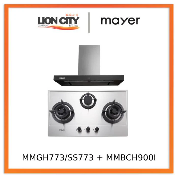 Mayer MMGH773/SS773 Built-In Gas Hob 3 Burners + MMBCH900I Chimney Hood - Image 3
