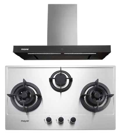 Mayer MMGH773/SS773 Built-In Gas Hob 3 Burners + MMBCH900I Chimney Hood - Image 4
