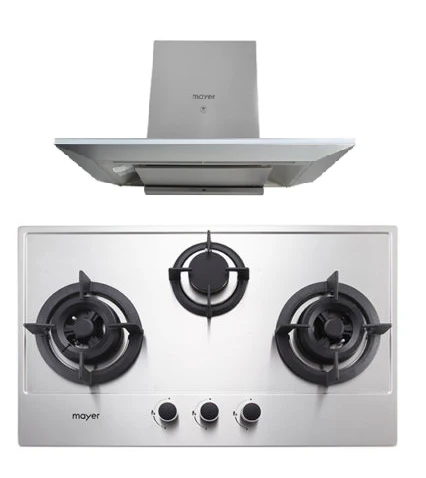 Mayer MMGH773/SS773 Built-In Gas Hob 3 Burners + MMCH905 90cm Chimney Hood - Image 4