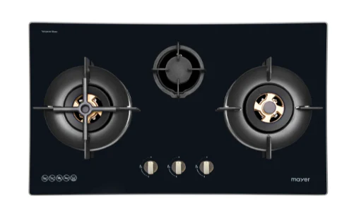 Mayer MMGH7731HI 76cm 3 Burner Glass Gas Hob - Image 2