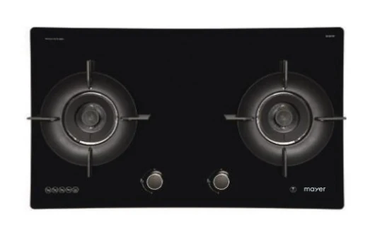 Mayer MMGH792HE 76cm 2 Burner Glass Gas Hob + MMCH407I 90cm Chimney Hood - Image 3
