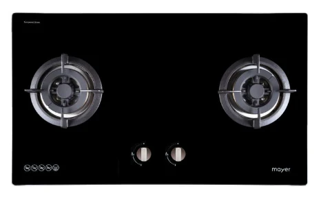 Mayer MMGH882/SS882 Built-In Gas Hob 2 Burners + MMSI903OT Cm Semi-integrated Hood With Oil Tray + MMDO8R 60 cm Built-in Oven with Smoke Ventilation - Image 5
