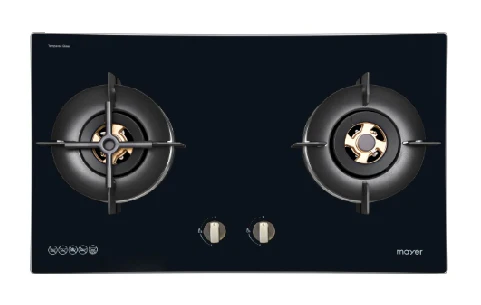 Mayer MMGH8821HI 86cm 2 Burner Glass Gas Hob + MMBCH900I Chimney Hood - Image 3