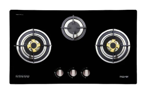 Mayer MMGH883/SS883 86cm 3 Burner Stainless Steel Gas Hob + MMSI903OT Cm Semi-integrated Hood With Oil Tray - Image 5