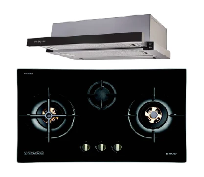 Mayer MMGH8831HI 86cm 3 Burner Glass Gas Hob + MMTH90 Telescopic Hood - Image 2