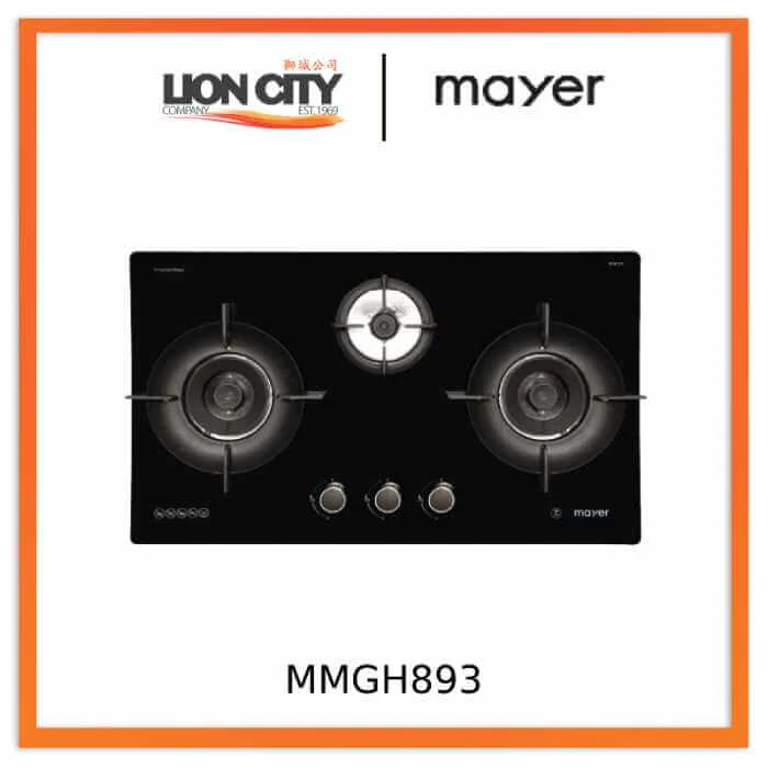 Mayer MMGH893HE 86cm 3 Burner Gas Hob