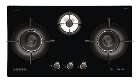 Mayer MMGH893HE 86cm 3 Burner Gas Hob + MMCH407I 90cm Chimney Hood - Image 3
