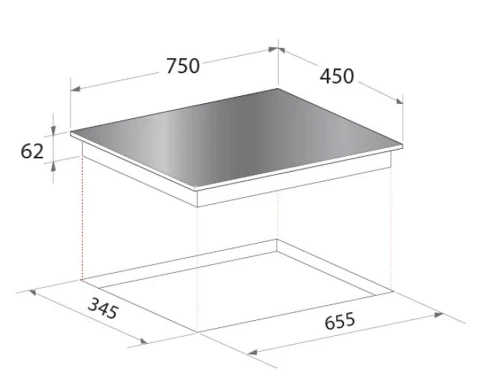Mayer MMIDHB752CS 2 Zone Hybrid Induction Hob (75cm) - Image 3