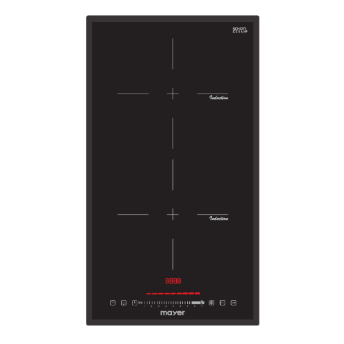 Mayer MMIH30CS 30cm 2 Zone Domino Induction Hob with Slider - Image 4