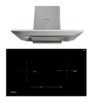 Mayer MMIH752CS 75cm 2 Zone Induction Hob with Slider + MMCH905 90cm Chimney Hood - Image 2