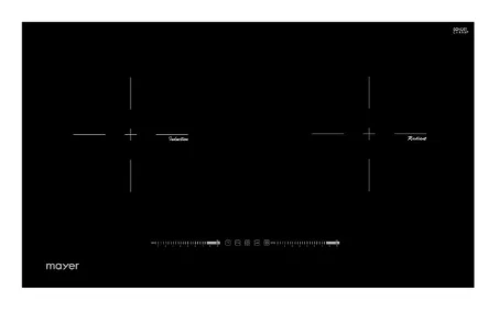 Mayer MMIHB752CS 75cm 2 Zone Hybrid Hob with Slider + MMSI900LEDHS 90cm Semi-integrated Slimline Hood - Image 3