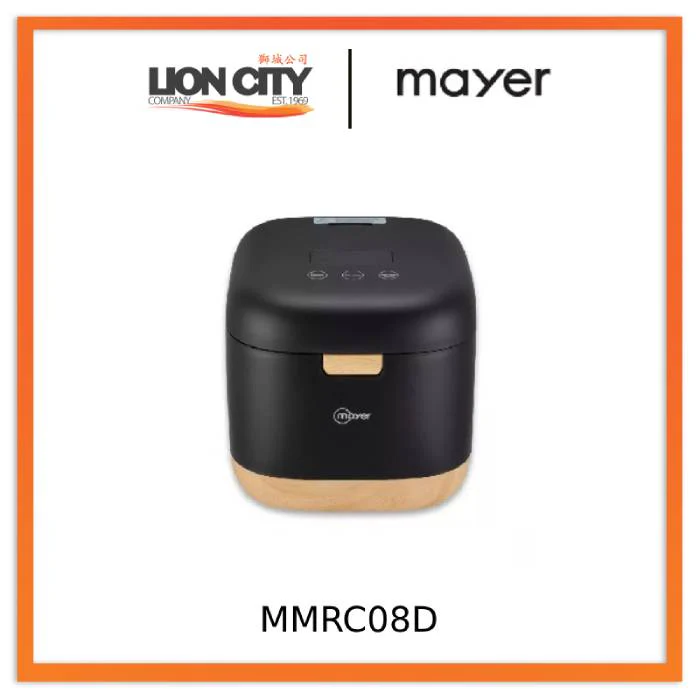 Mayer MMRC08D 0.8L Digital Rice Cooker  - Black / White