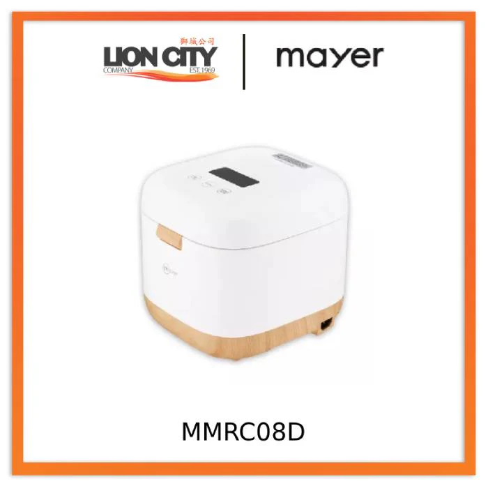 Mayer MMRC08D 0.8L Digital Rice Cooker  - Black / White - Image 4