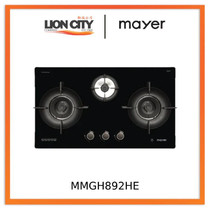 MAYER MMSI900LEDHS 90cm Semi-integrated Slimline Hood + Mayer MMGH892HE 86cm 2 Burner Gas Hob - Image 5