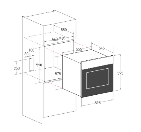 Mayer MMSO17RG 72L Built-In Combi Steam Oven - Image 3