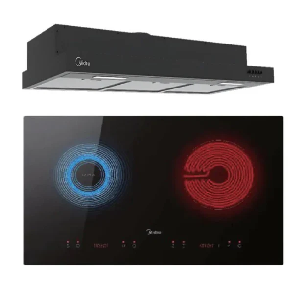 Midea Bulit-In Range MH90F26EM Hood Slim Under Cabinet Kitchen Hood+ MBI-IHT261 Ceramic Built-in Induction Hob - Image 2