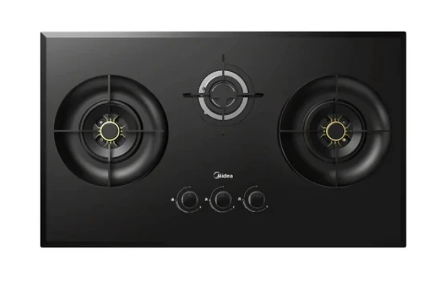 Midea Bulit-In Range MH90F26EM Hood Slim Under Cabinet Kitchen Hood + MBI-SN30 (GL) 88cm Glass Gas Hob - Image 3