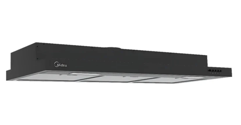 Midea Bulit-In Range MH90F26EM Hood Slim Under Cabinet Kitchen Hood + MBI-SN30 (GL) 88cm Glass Gas Hob - Image 4
