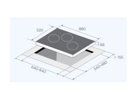 Midea MBI-SN30LPG-SG(GL)/MBI-SN30TG-SG(GL) 88cm Glass Gas Hob - Image 3