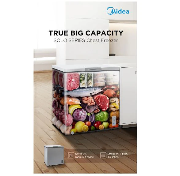 Midea 142L Chest Freezer MDRC207FZG01-SG - White - Image 5