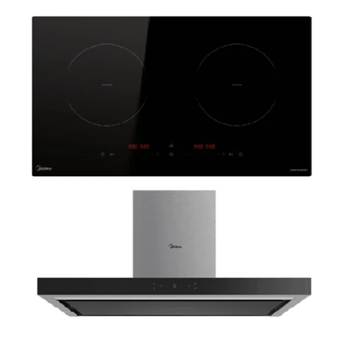 Midea MIH350D017K Induction 2 Zone Hob + Midea 90M79SK/BK Hood - Image 2