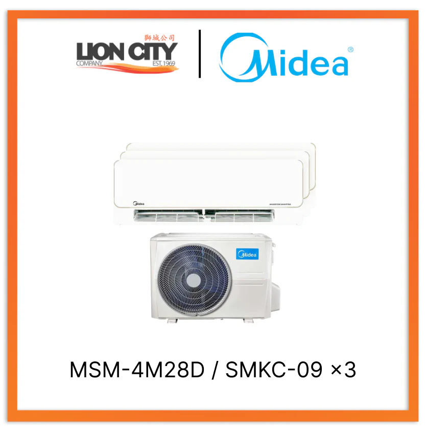 Midea Opal Pro System 3 Aircon (9K X3)