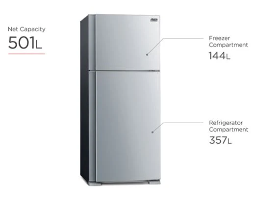 Mitsubishi Electric MR-F62EG-ST-P 560L 2-door Fridge(3 TICKS) - Image 4