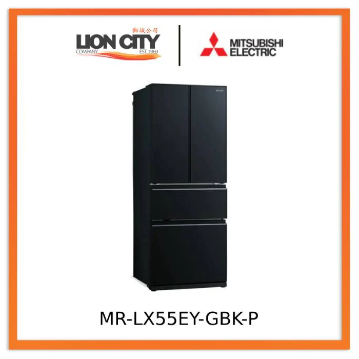 Mitsubishi Electric MR-LX55EY-GDS-P/GBK-P/GWH-P 442L 4-Door Fridge - Image 4