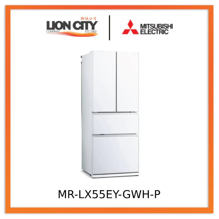 Mitsubishi Electric MR-LX55EY-GDS-P/GBK-P/GWH-P 442L 4-Door Fridge - Image 5