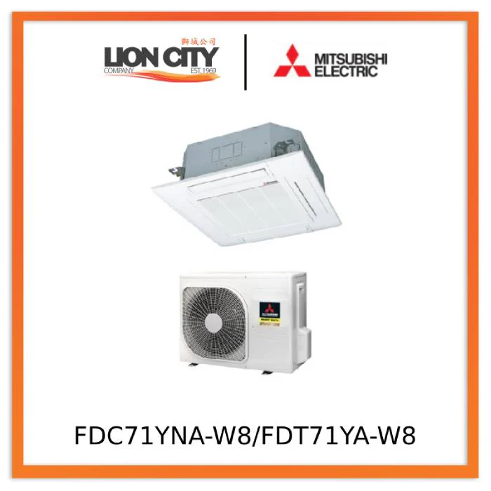 Mitsubishi FDC71YNA-W8/FDT71YA-W8 Hv Cassette Aircon