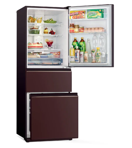 Mitsubishi MR-CGX41ES-GWH-P/GBR-P 266l 3-Door Fridge - Image 6