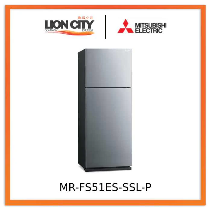 Mitsubishi MR-FS51ES-SSL-P 398l 2-door Fridge | 3 Ticks