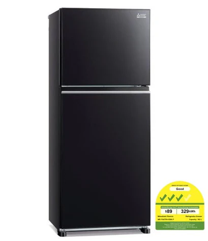 Mitsubishi MR-FX47ENGBK-P/GWH-P 362l 2-door Fridge (3 Ticks) - Image 2