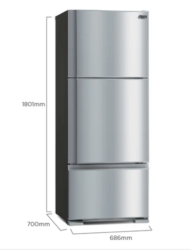 Mitsubishi MR-V50E2G-SS-P 359l 3-Door Fridge Top Freezer (2 Ticks) - Image 5