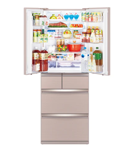 Mitsubishi MR-WX52F-F-P/ BR-P 6-Door Refrigerator (418L) - Image 4